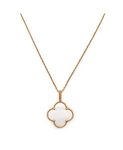 Pre-owned Pre-owned Van Cleef & Arpels  Van Cleef & Arpels Magic Alhambra Long Necklace 18k Gold And Mother Of Pearl, 35.5"