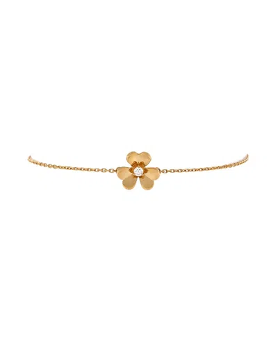 Pre-owned Pre-owned Van Cleef & Arpels  Van Cleef & Arpels Mini Frivole Bracelet 18k Gold With Diamond