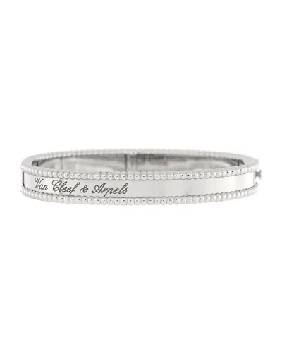 Pre-owned Pre-owned Van Cleef & Arpels  Van Cleef & Arpels Perlee Signature Bracelet 18k White Gold