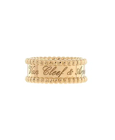 Pre-owned Pre-owned Van Cleef & Arpels  Van Cleef & Arpels Perlee Signature Ring 18k Gold