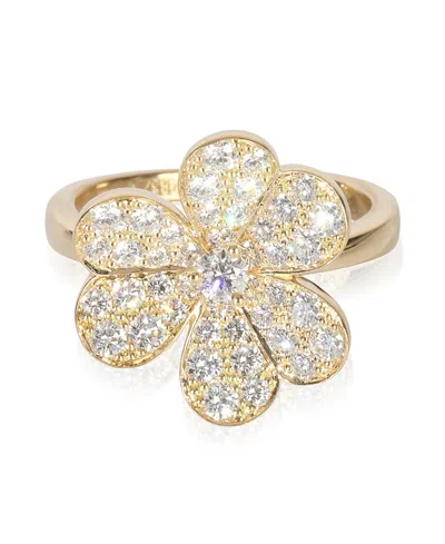 Pre-owned Pre-owned Van Cleef & Arpels  Van Cleef & Arpels Small Model Frivole 18k Yellow Gold Ring