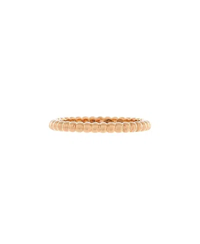 Pre-owned Pre-owned Van Cleef & Arpels  Van Cleef & Arpels Small Perlee Ring 18k Rose Gold In Pink