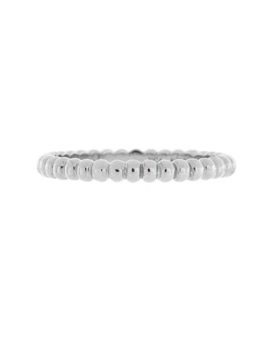 Pre-owned Pre-owned Van Cleef & Arpels  Van Cleef & Arpels Small Perlee Ring 18k White Gold