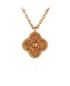 PRE-OWNED VAN CLEEF & ARPELS PRE-OWNED VAN CLEEF & ARPELS SWEET ALHAMBRA PENDANT NECKLACE 18K ROSE GOLD