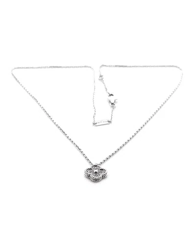 Pre-owned Pre-owned Van Cleef & Arpels  Van Cleef & Arpels Sweet Alhambra Pendant Necklace 18k White Gold With Diamonds