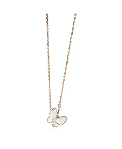 Pre-owned Pre-owned Van Cleef & Arpels  Van Cleef & Arpels Two Butterfly 18k Rose Gold Fashion Pendant