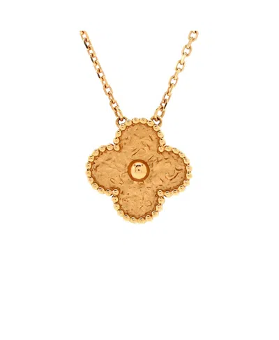 Pre-owned Pre-owned Van Cleef & Arpels  Van Cleef & Arpels Vintage Alhambra Pendant Necklace 18k Gold