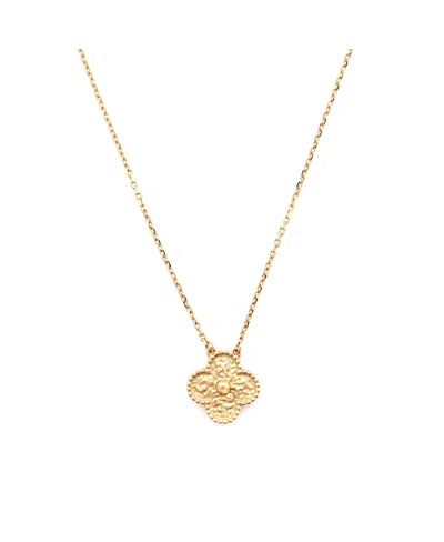 Pre-owned Pre-owned Van Cleef & Arpels  Van Cleef & Arpels Vintage Alhambra Pendant Necklace 18k Gold