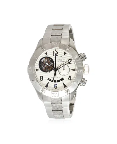 Pre-owned Pre-owned Zenith  Zenith Stainless Steel Watch Defy Classic 03.0526.4021 51.00 In White/silver