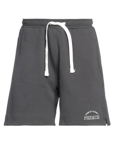 Preach Man Shorts & Bermuda Shorts Lead Size S Cotton In Grey