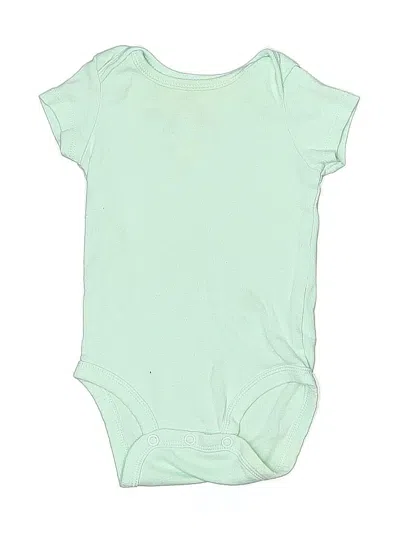 Pre-owned Precious Firsts Babies' Short Sleeve Onesie In Green