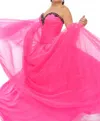 Precious Formals Strapless Corset Lace-up Back Ballgown In Pink Lightening In Pink
