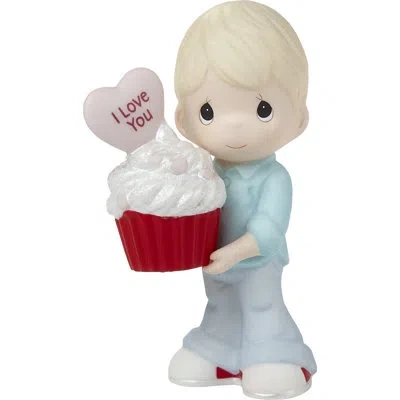 Precious Moments 222002 You Bake Me Happy Blond Boy Figurine In White