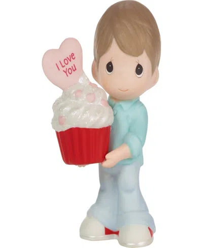 Precious Moments 222002e You Bake Me Happy Brunette Boy Porcelain Figurine In Multicolored