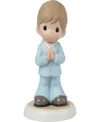 Precious Moments 222022e Blessings On Your First Communion Brunette Hair And Medium Skin Boy Bisque Porcelain Figurin In Multicolored