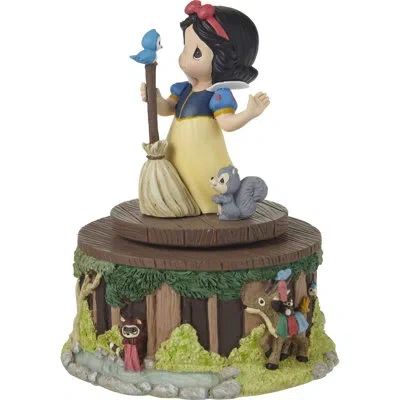 Precious Moments 231107 “whistle While You Work” Disney Snow White Rotating Resin Musical In Multi