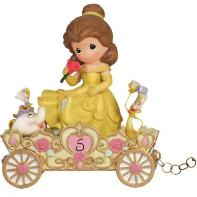 Precious Moments “a Beauty To Behold At Five Years Old” Figurine In Brown;yellow;pink;gold
