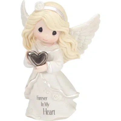 Precious Moments Angel Forever In My Heart Memorial Figurine 4.92 Inch In White