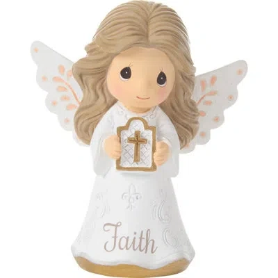 Precious Moments Angel Holding A Cross Faith Miniature Figurine 3.2 Inch In White