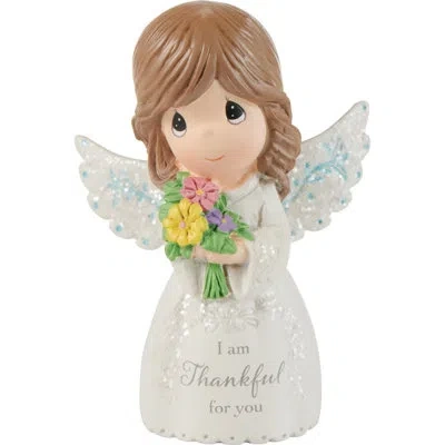 Precious Moments Angel Holding Flowers Thankful For You Miniature Figurine 3 Inch In Multi