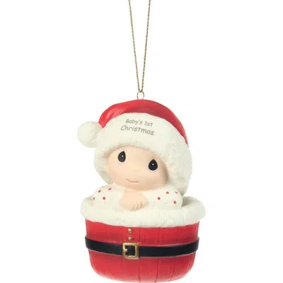 Precious Moments Baby's First Christmas Ornament 3.35 Inch In Red