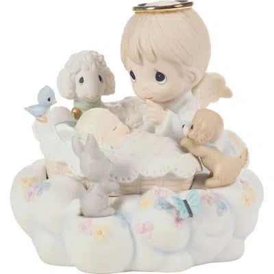 Precious Moments Baby With Angel And Animals Figurine 4.73 Inch In Multi
