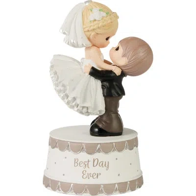 Precious Moments Best Day Ever Groom Lifting Bride Wedding Musical Figurine 6 Inch In Multi