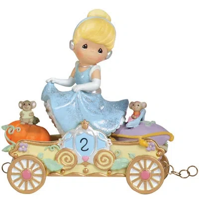 Precious Moments “bibbidi, Bobbidi, Boo – Now You're Two!” Figurine In Blue;yellow;orange;gold