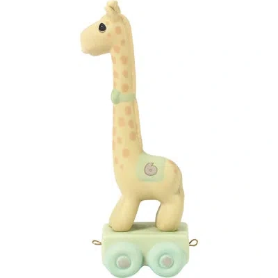 Precious Moments Birthday Train Giraffe Age 6 Figurine 5.39 Inch In Yellow
