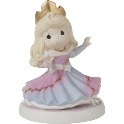 Precious Moments Disney Aurora Living Life In Full Color  Figurine In Blue;pink;gold;cream