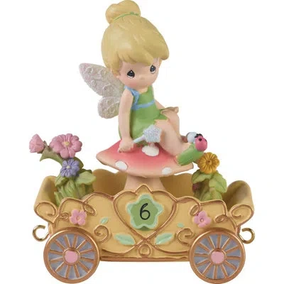 Precious Moments Disney Birthday Parade Age 6 Tinker Bell Holding Wand 4.53 Inch In Multi