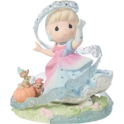 Precious Moments Disney Cinderella Dress Transformation Figurine 5.76 Inch In Multi