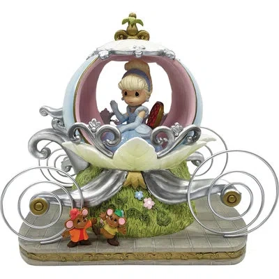 Precious Moments Disney Cinderella In Carriage Light Up Musical Figurine 6.5 Inch In Multi