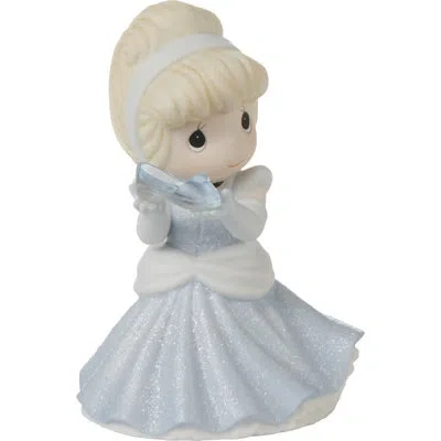 Precious Moments Disney Cinderella, Your Dream Is The Perfect Fit  Figurine In Blue