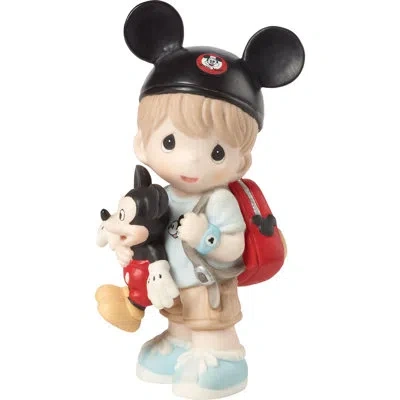 Precious Moments Disney Dreamer Boy Fan Wearing Mouse Ears Figurine 4.8 Inch In Multi