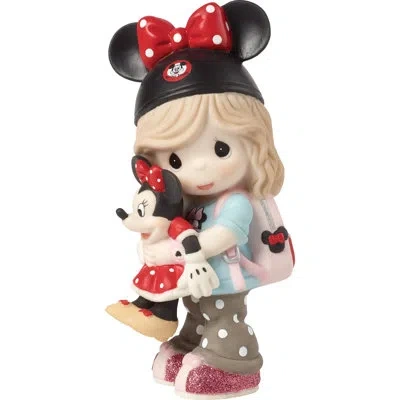 Precious Moments Disney Dreamer Girl Fan Wearing Mouse Ears Figurine 4.8 Inch In Multi