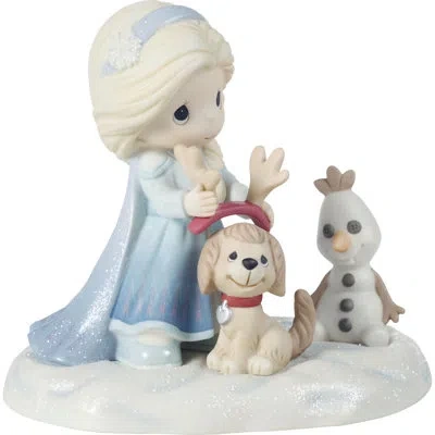 Precious Moments Disney Frozen Elsa Make Your Own Magic Figurine In Blue;white;red;yellow