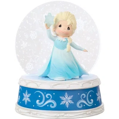 Precious Moments Disney Frozen Elsa Snowflakes Light Up Musical Figurine 5 Inch In Blue