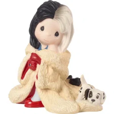 Precious Moments Disney Showcase Collection You're Such A Dahling Cruella De Vil Bisque Porcelain Figurine 183071 In Red