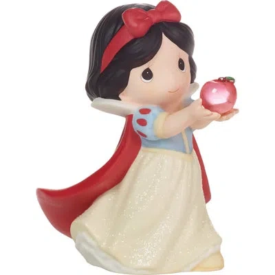 Precious Moments Disney Snow White Holding A Glass Apple Figurine 4.84 Inch In Multi