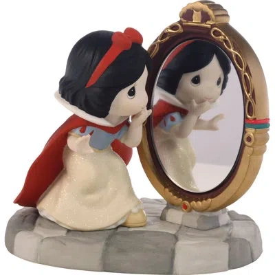 Precious Moments Disney Snow White Looking In Mirror Figurine 5.79 Inch In Multi