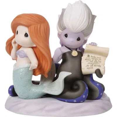 Precious Moments Disney The Little Mermaid Ariel And Ursula Contract Figurine 5.98 Inch In Multi