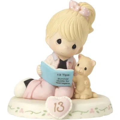 Precious Moments “growing In Grace, Age 13” Brunette Figurine In Multi