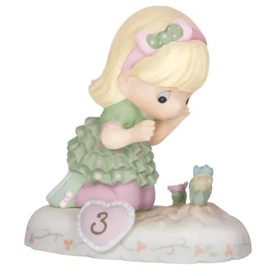 Precious Moments Growing In Grace Age 3 Figurine In Multi