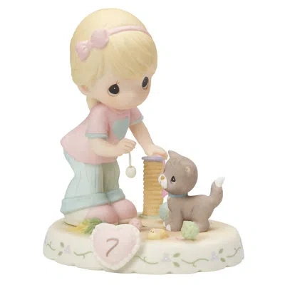 Precious Moments Growing In Grace Age 7 Figurine In Multi