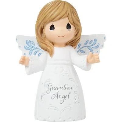 Precious Moments Guardian Angel With Arms Wide Open Miniature Figurine 2.93 Inch In White