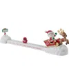 Precious Moments Here Comes Santa Claus Resin, Wood Countdown Calendar In Multicolored