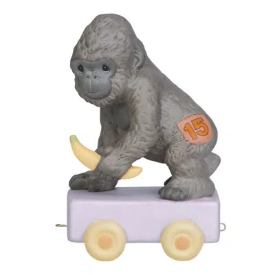 Precious Moments “it's Your Birthday Go Bananas” Age 15 Figurine In Brown;yellow;purple