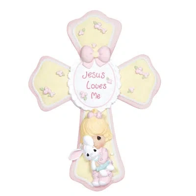Precious Moments Jesus Loves Me Cross, Girl In Yellow