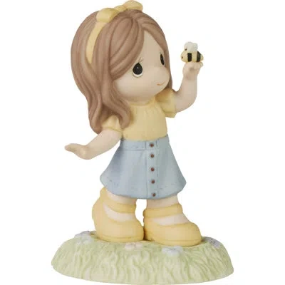 Precious Moments Just Bee Yourself Bisque Porcelain Figurine In Blue;brown;green;yellow